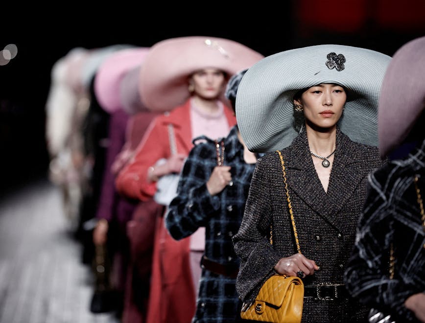 paris accessories bag handbag purse hat lady person coat fashion face