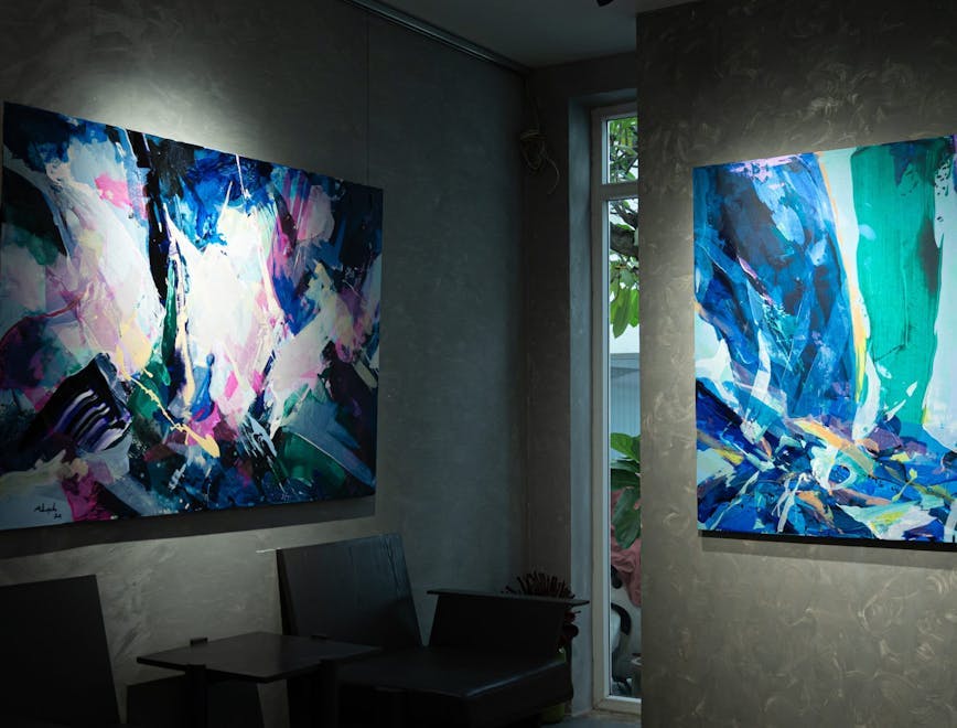 art painting modern art canvas indoors interior design art gallery