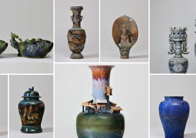 pottery jar vase art urn porcelain