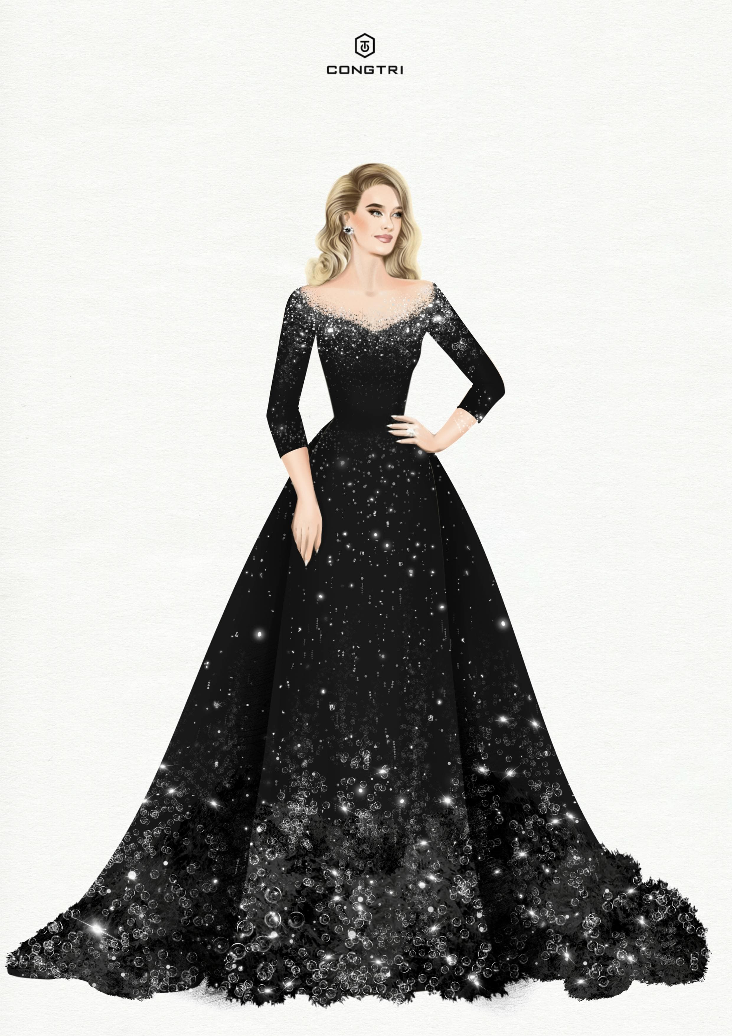 clothing dress formal wear fashion gown evening dress long sleeve wedding gown person face